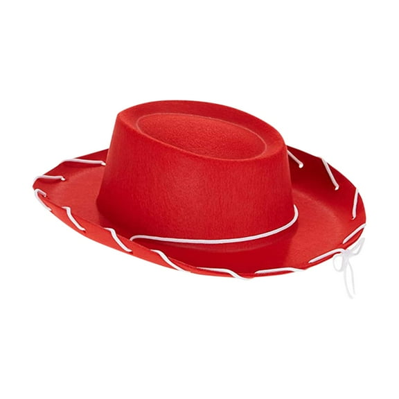 Kids Cowboy Hat with Rope, Western Large Party Hat, Non-Woven Fabric Wide Brim for Costume Play