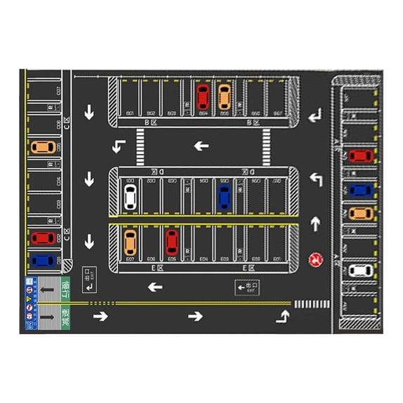 Kids Rug Carpet Playmat City Life Learn Have Fun Safe, Children's Educational, Road Traffic System, Multicolor Activity Centerpiece Play Mat for Playing with Cars for Bedroom Playroom, Clearance