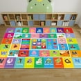 thumbnail image 1 of Kids Rug for Playroom, ABC Alphabet, Month, Weather, Week and Shapes Educational Learning Rug, Kids Play Rug Carpet for Bedroom Classroom, Toddler Baby Mat, Playtime (59X39.4 INCH), 1 of 12