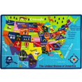 thumbnail image 1 of Kids Rug USA fantesy Map Area Rug 5x7 (Approx : 4'11" X 6' 10") Non Slip Gel Backing Activity Centerpiece Play Mat, 1 of 6