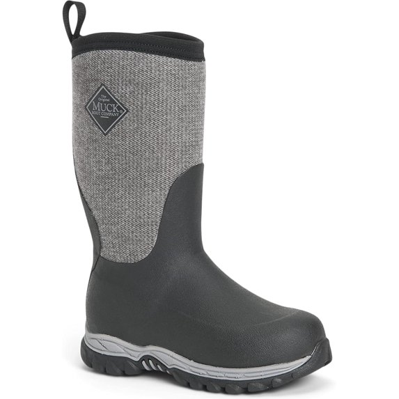 Muck Boot Unisex-Child Rg21hb Kids Rugged II 7 Big Kid Black/Herringbone