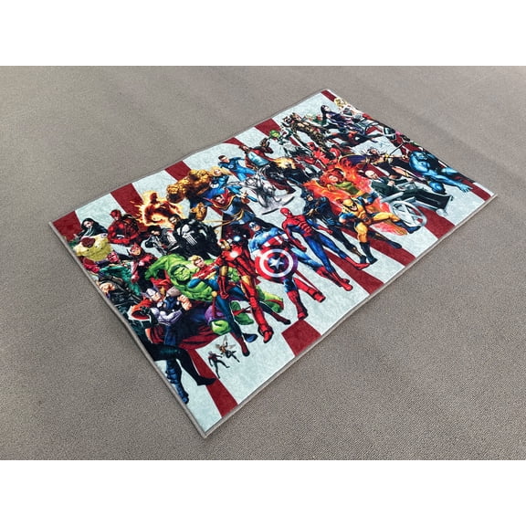 Kids Rugs, 3D Printed Rugs, Children Rugs, Iron Man Rug, Printed Superhero Rug, Door Mat Rugs, Area Rug, Office Decor Rugs, Boy Room Rug, 5.9'x9.2' - 180x280 cm