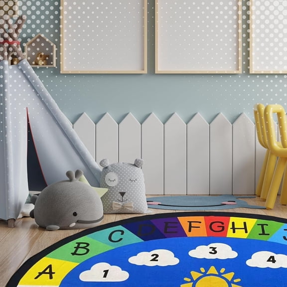 - Kids Rugs for Playroom - ABC Learning Area Rug for Play Room, Classroom, Kindergarten, and Preschool - Kid Alphabet Educational Carpet for Childrens and Toddler Mat - Non Slip | 3'3"x4'11"