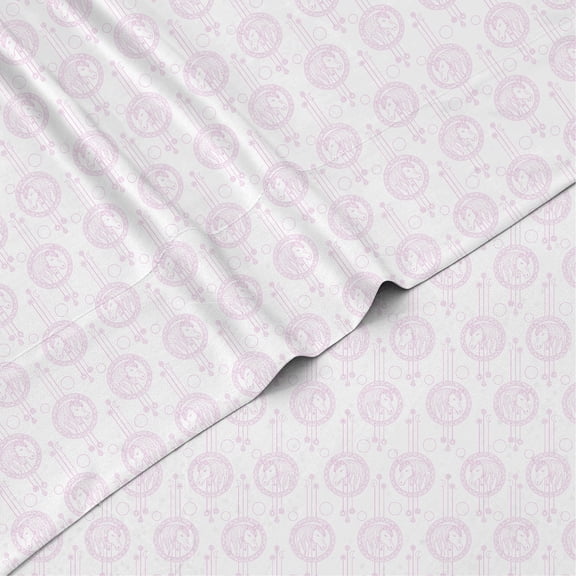 Kids Rule 3 Piece Sheet Set, Dreamy Unicorn, Pink - Twin