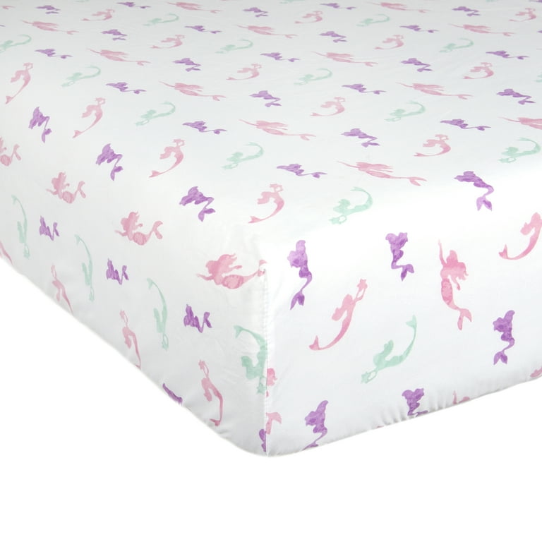 Kids Rule 3pc Mermaid Sheet Set Little Girl Twin Size Pink
