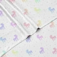 thumbnail image 1 of Kids Rule 4 Piece Unicorn and Stars Sheet Set, Rainbow Colors, Pink, Multicolored - Full, 1 of 4