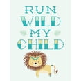 thumbnail image 1 of Kids Run Wild Child Lion Large Wall Art Print, 1 of 1