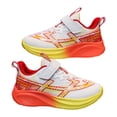 thumbnail image 1 of Kids Running Shoes Comfortable Cushioning Thick Soft Sole Boys Girls Athletic Trainers Shoes Lightweight Nonslip Sneakers Red 2 Big Kid, 1 of 5