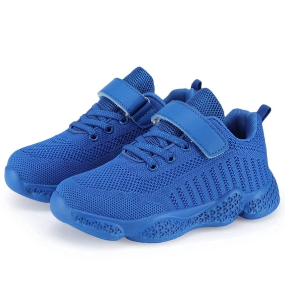 Kids' Running Shoes Hook & Loop & Lace Closure, Lightweight Breathable Design for Boys and Girls