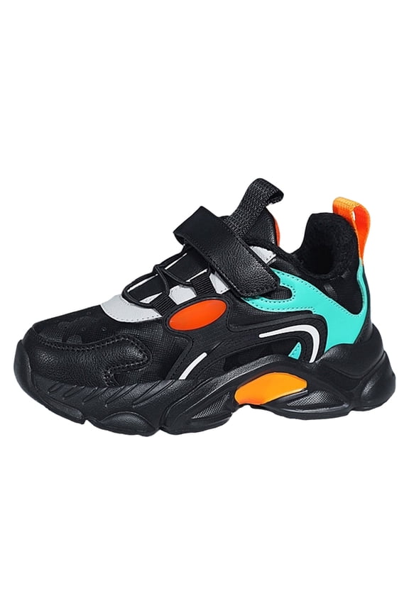 Kids Running Shoes, Lightweight Athletic Tennis Sneakers, Boys Girls,Orange