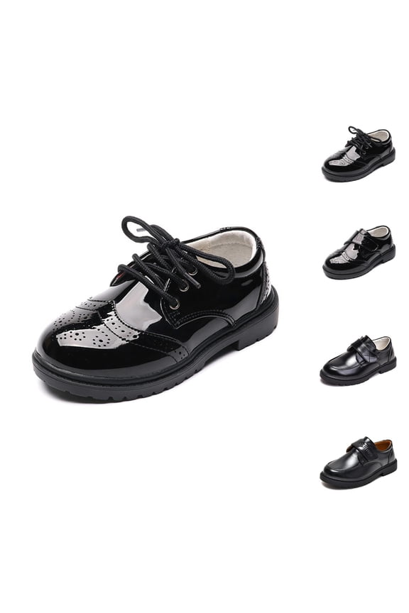 Kids Running Shoes Sneakers Boys Boys Sneakers For Weddings And Performances Stylish British Dress Shoes For School Age 3.5 To 14 Years Elegant Footwear For Formal Occasions