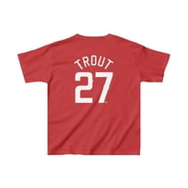 Kids Ryno Sports Mike Trout MLB Players Name & Number Jersey Shirt