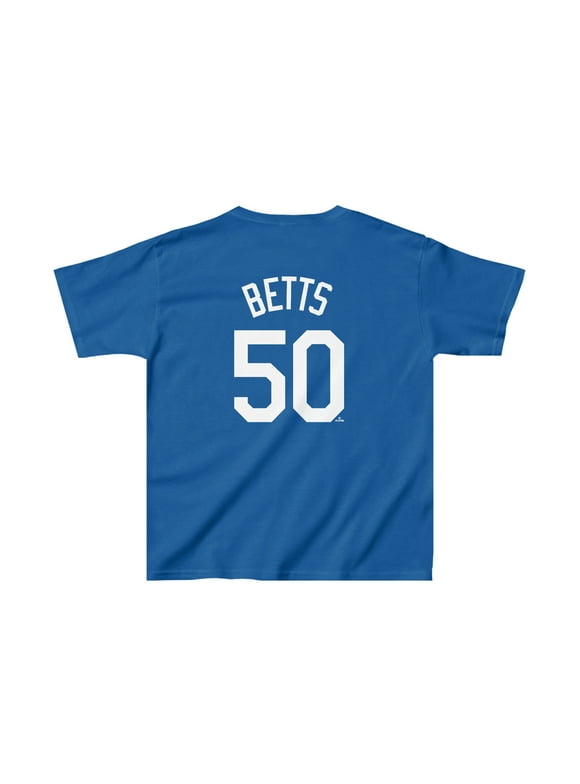 Kids Ryno Sports Mookie Betts MLB Players Name & Number Jersey Shirt
