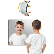 Kids Safe Shatterproof Mirrors for Wall,Full Length Mirror Wall Mounted,Made of Unbreakable Acrylic Plexiglass,1 Pcs 8" x 8",Bedroom Door Closet Mirror,Workout for Home Gym Body