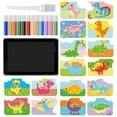 thumbnail image 1 of Kids Sand Art Kit, Peel And Stick Sand Painting With 12 Colors Of Sand, Educational Toy For Creative Play And Family Bonding, 1 Tray 1 Brush 16 Pictures, 1 of 9
