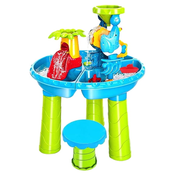 Kids Sand Water Table for Toddlers 3-5, Sandbox Table Kids Activity Sensory Play Table Summer Outdoor Toys for Toddler Boys Girls, Outdoor Beach Summer Sensory Toys HJJLRH