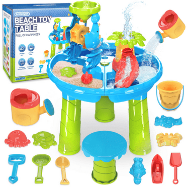 Water Table, YCFUN Sand Water Play Table fr Toddlers, Outdoor Beach Toys for Boys Girls Age 1-3 3-5