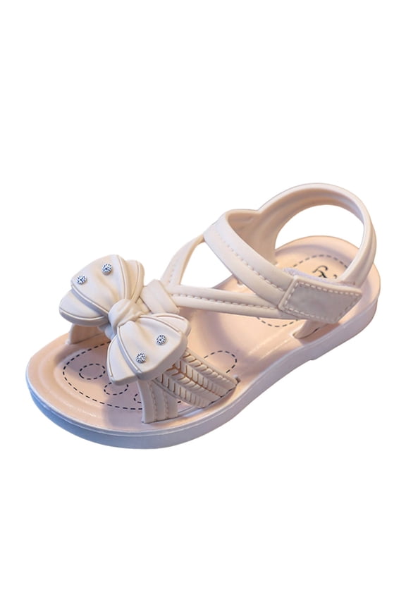 Kids Sandals Beach Slides for Girls Everyday Casual Outdoor Vacation Fixed Design Open Toe Footwear Ages 3-12 Years Play And Adventure