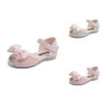 thumbnail image 1 of Kids Sandals and Girls Shoes Adorable Outdoor Play Footwear Features Adjustable Strap Flat Sole and Bow Design Ages 2-7, 1 of 5