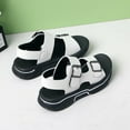 thumbnail image 1 of Kids Sandals for Boys, White Sport Sandals with Adjustable Ankle Strap, Cushioned Casual & Outdoor Play Shoes, Chunky Sole,Size 37, 1 of 6