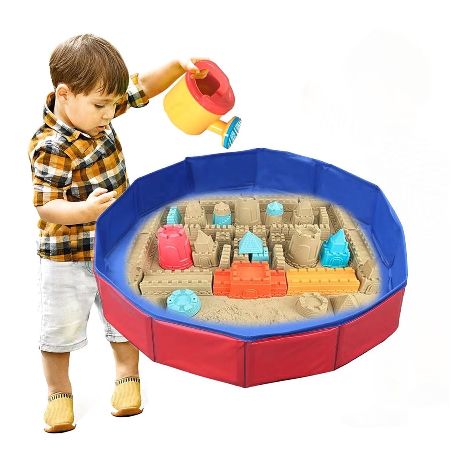 SXDY Kids Sandbox Toy, Children's Indoor Outdoor Sand and Water Sensory Table Toys Gifts for Boy and Girl