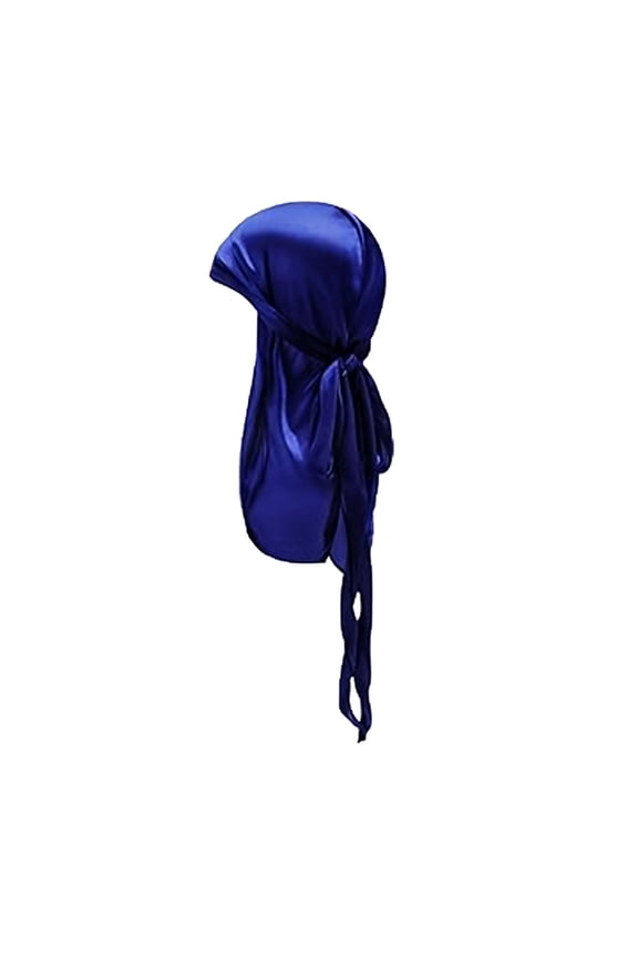 Kids Satin Bandana Long Tail Headscarf for Everyday Casual Wear Suitable for Children 3-14 Years Boys and Girls, 3-14 Years, Dark Blue