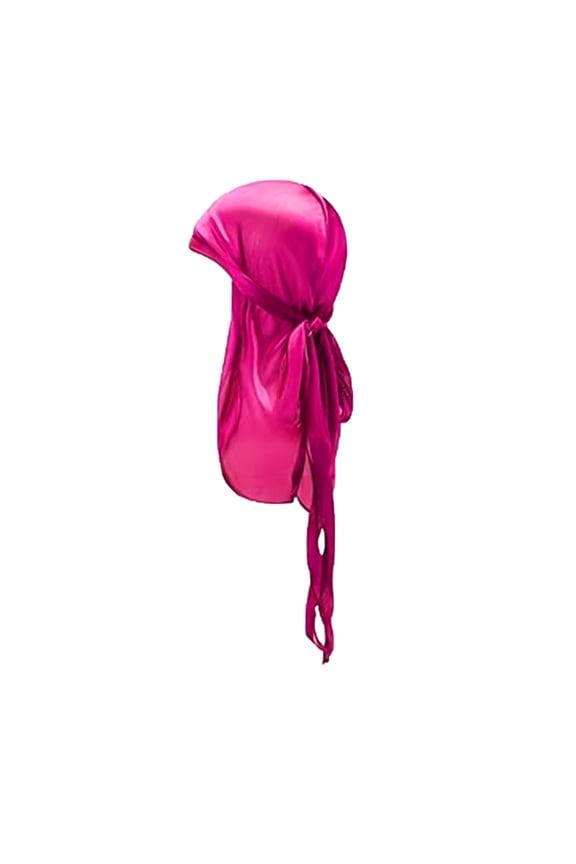 Kids Satin Bandana Long Tail Headscarf for Everyday Casual Wear Suitable for Children 3-14 Years Boys and Girls, 3-14 Years, Hot Pink