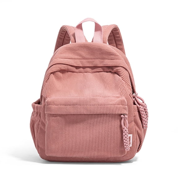 Kids School Backpack Knit Corduroy Backpack Customizable Letters Large Capacity School Daypack PK1 One Size