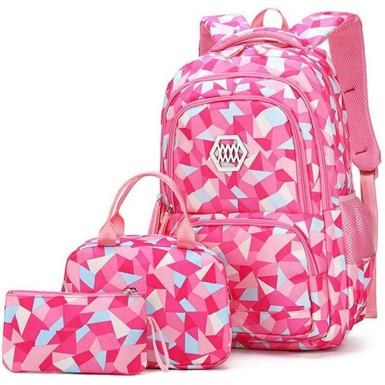 3-in-1 School Backpacks Set for Girls, Cute Backpack for Kids School Bag  Set with Lunch Bag Pencil Case Gift for Teen Girls