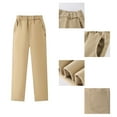 thumbnail image 1 of Kids School Pants For Boys Pull On Chino Pants With Pockets Straight Pants Boys Red Uniform Pants Back To School Outfits Kids Boys Pants 3-4 Years, 1 of 9