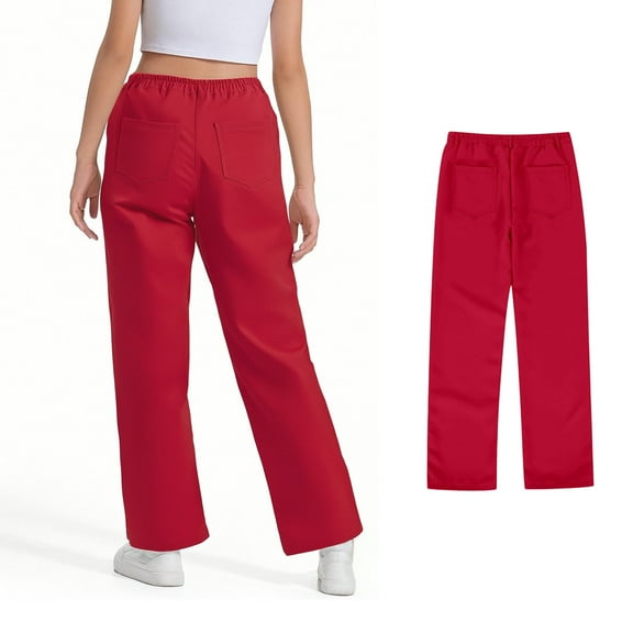 Kids School Uniform for Girls Skinny Pants Stretch Pants With Pockets Flare Leg Pants White Uniform Pants Back To School Outfits for Teen Girls Kids Preppy Clothes for Girls 9-10 Years