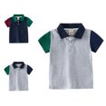 thumbnail image 1 of Kids School Uniforms Short Sleeve Kids Boy Polo Quick Dry Kids Boys Clothes 4-5 Years, 1 of 6