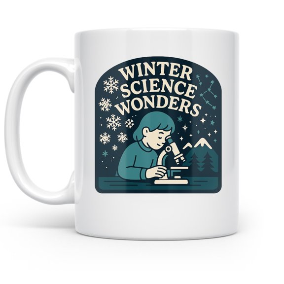 Kids Science 11 oz Coffee Mug - For Curious Learners White Ceramic Gift