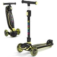 thumbnail image 1 of Kids Scooter, Light Up 3 Wheel Kick Scooters for Kids 3-5, Folding Scooters for Kids 8-12 with Adjustable Height -Toddler Scooter Lean-to-Steer & Widen Anti-Slip Deck, 1 of 9
