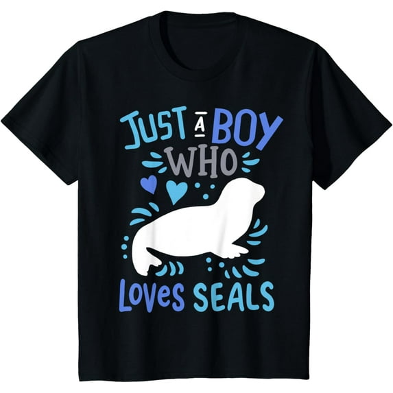 Kids Seal Just A Boy Who Loves Seals Gift T-Shirt