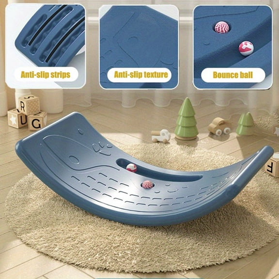 Kids Sensory Balance Board, Lightweight Banana Shape Wobble Board for 3-5 Years Old, Indoor & Outdoor Balance Training Toy, Supports Up to 55.12 lbs, Red, Ideal for Christmas Halloween Birthday Gifts