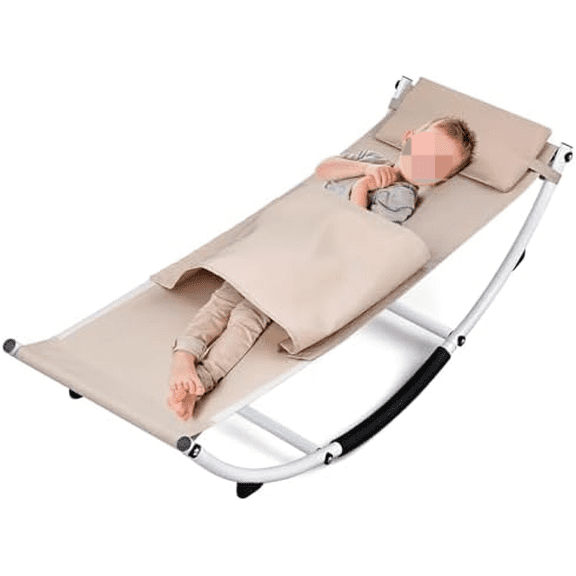 Kids Sensory Rocking Chair Sensory Rocker with Pillow and Blanket Outdoor Indoor Lounge Recliner Chair Gifts for Toddlers Baby Children ADHD Autism