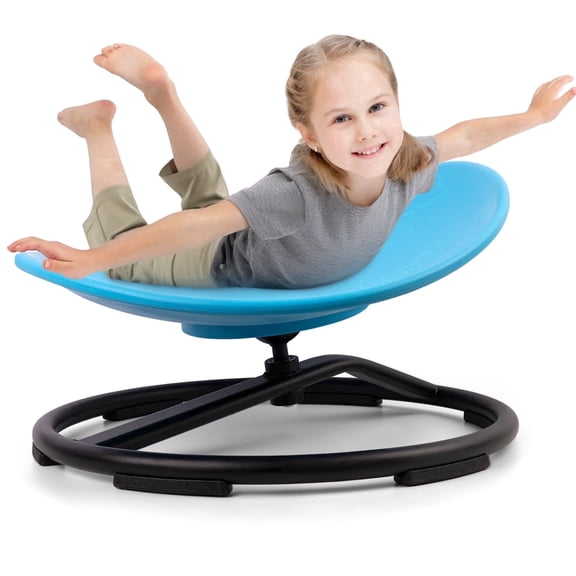 LLNC Kids Sensory Spinning Chair, Sit and Spin Toy, 220 lbs Autistic Kids Spinning Chair (Blue)