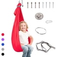 thumbnail image 1 of Kids Sensory Swing, Swing Hammock with Autism, Special Needs Cuddle Snuggle Swings, Relaxing Sensory Training Therapy Swing Chair（Red), 1 of 7
