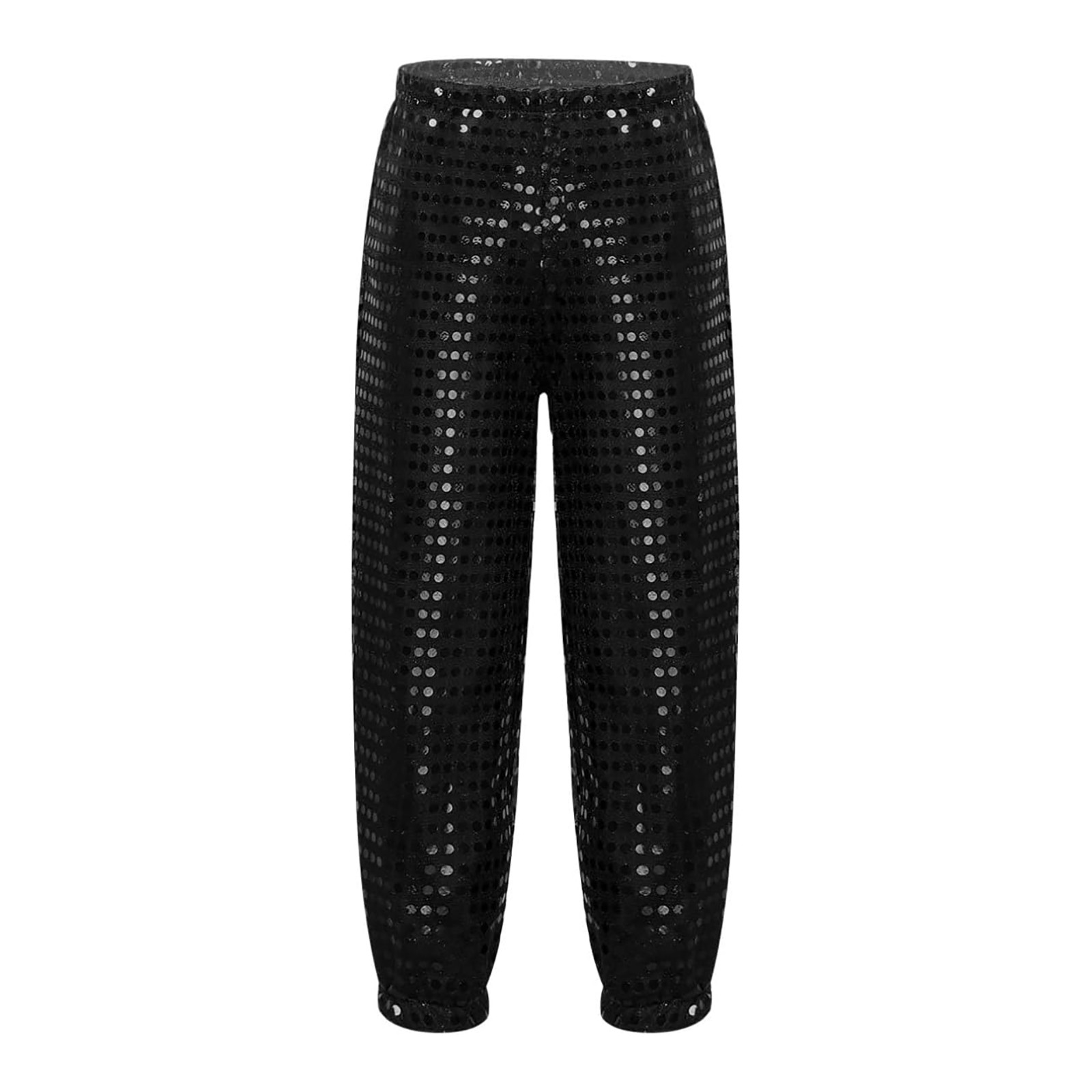 Kids Sequins Loose Jazz Leggings for Girls Hop Street Dance Girls Pants Haren Trousers Dancewear Girls Linen Pants for Boys Girls