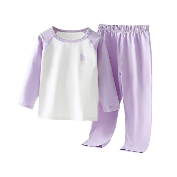 Kids Sets Cotton Cute Printed Lightweight Crewneck Shirts and Pants 2 Piece Fall Trendy Homewear Loungewear Sets,4 Years