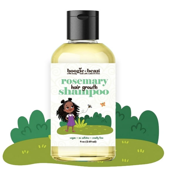Boogie and Bean Kids Hair Growth Shampoo; Rosemary Shampoo For Curly Hair, Kids Products