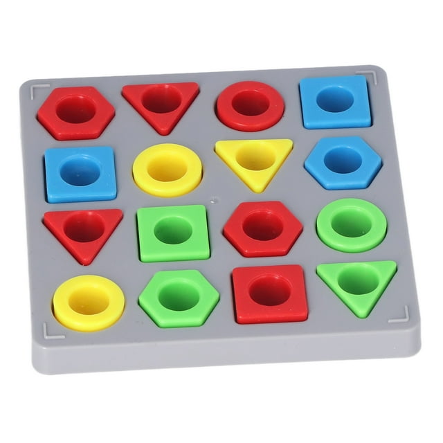 Kids Shape Color Matching Toy 4 Colors Geometric Figure Cognition Sensory Educational Toy