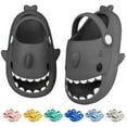 thumbnail image 1 of Kids Shark Cloud Slides Toddler Boys Girls Shower Slippers Boys Girls Cute Cartoon Fish Flip Flops Beach Pool Home Sandals Quick Dry Non-Slip, 1 of 7