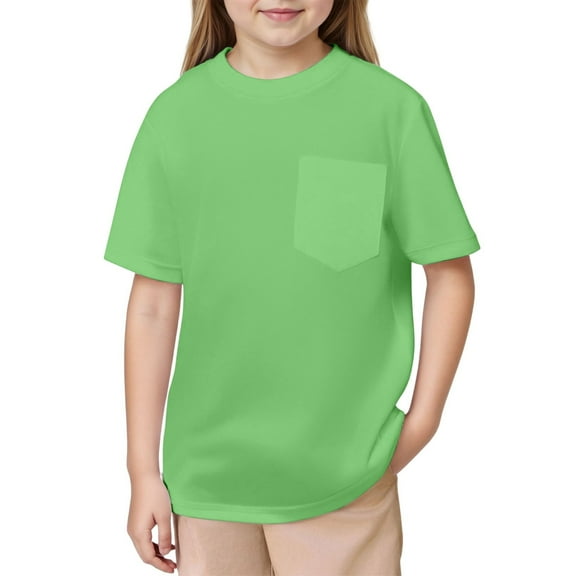 Kids Boys Tshirt Comfortable Short Sleeve Boys Shirts Green Shirts Casual Tees Pajamas Boys 11-12 Years
