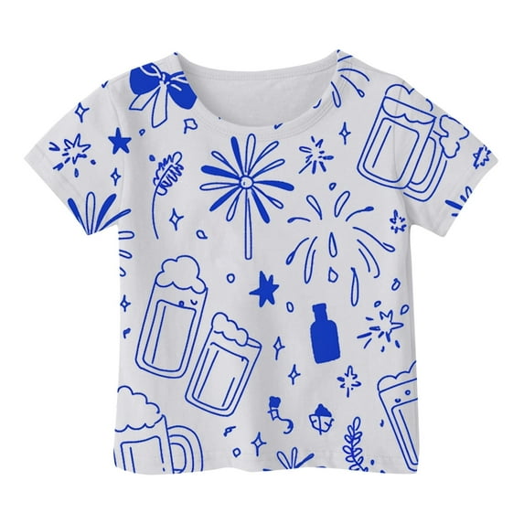 Kids Shirts For Girls Cartoon Short Sleeve Shirt For Girls Crewneck Summer Clothes Toddler Girl Girl Outfits 4-5 Years Cute Girl Clothing