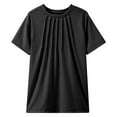 thumbnail image 1 of Kids Shirts For Girls Solid Short Sleeve Shirts For Girls Crewneck Girls Summer Tops Girls Clothing Size 5-6 Years Cute&nbsp;Girl&nbsp;Clothing, 1 of 9