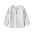 thumbnail image 1 of Kids Shirts For Girls Solid color Long Sleeve Tees For Crewneck T-Shirts Fall Tops Tees Cotton Kids Sweatshirt Grey Girls Clothes 4-5 Years Cute&nbsp;Boy Girl&nbsp;Clothing, 1 of 3