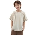 thumbnail image 1 of Kids T Shirts Casual Short Sleeve Shirts Boys Solid Tees Boys Summer Top Clothes Toddler T Shirts 9-10 Years, 1 of 4