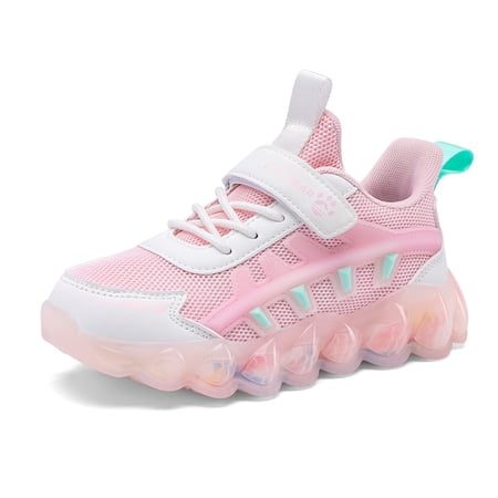 Kids Shoes Boys Running Tennis Athletic Shoes Girls Sneakers Comfortable for Little Kid/Big Kid White